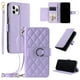 thumbnail image 1 of Funda tipo billetera FOXDOCK para iPhone 11 Pro Max – Tapa abatible con correa para mujer, 1 of 5