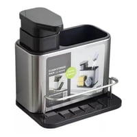 Citotools - Dispensador De Lavalozas Jabón Y Porta Esponja Organizador Color Plateado