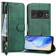 thumbnail image 1 of FOXDOCK Funda Tipo Cartera para Huawei Pura 80 Cuero PU con Cremallera y Correa de Muñeca, Ranuras para Tarjetas, Soporte Plegable, Cierre Magnético, 1 of 5