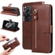 thumbnail image 1 of Funda con Cremallera para OnePlus 12, Carcasa Cartera de Cuero PU con Soporte y Tarjetero, 1 of 6