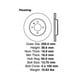 thumbnail image 2 of Disco Freno para auto Volkswagen Golf 1997-2005 Delantero, 2 of 2