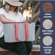 thumbnail image 3 of Bolsa de mano CleverMade plegable LUXE Rose Herringbone 30 L, 3 of 7
