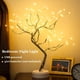 thumbnail image 2 of Lámpara de árbol bonsái de mesa de 20" con 108 luces LED de alambre de cobre, lámpara de árbol artificial DIY, funciona con pilas/USB, luces decorativas para interiores de fiesta navideña de escritori, 2 of 7