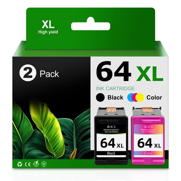 Cartucho de tinta Lamburee 64XL negro y color para HP Envy 7855