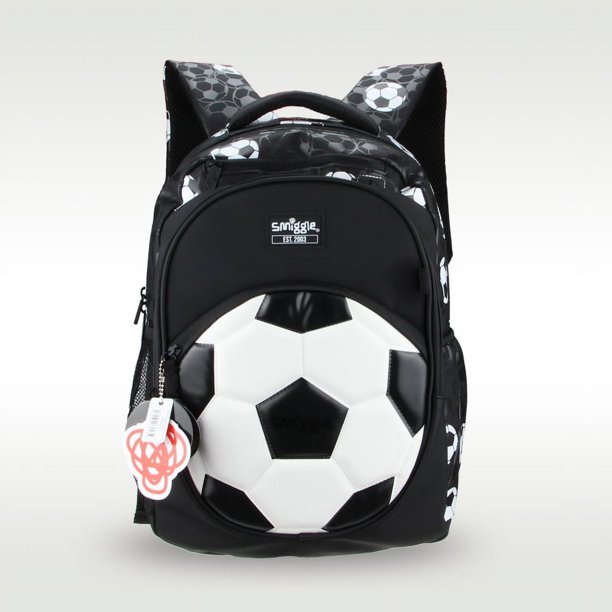 Australia Original Smiggle Golden football backpack children's backpack fashion versatile children's bag 7-16 years 16 inch