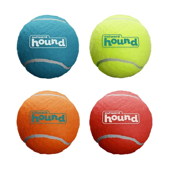Juguete Para Perros Squeaker Ballz Fetch Grande 4 Unidades