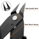 thumbnail image 3 of Alicates cortacables BOENFU 13 cm Negro – Pack de 2, 3 of 6
