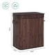 thumbnail image 2 of Cesto de ropa SONGMICS Bamboo con tapa 100L Brown ULCB063K02, 2 of 3