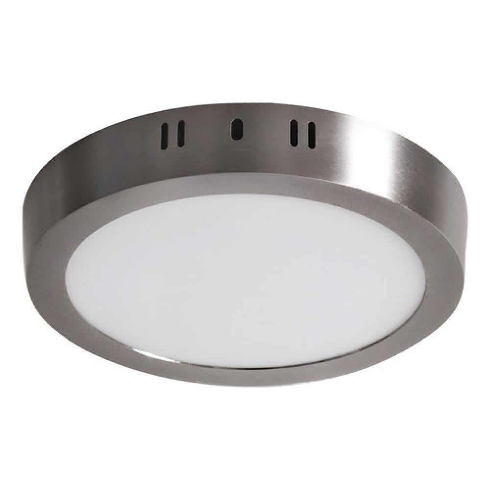 Teimporta - Panel Led Plafón Sobrepuesto Redondo Satinado 12w Neutra Satinado