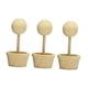 thumbnail image 5 of Juego De 3 Macetas De Madera Sin Terminar Para Decorar Fiestas, Estilo Cafetería, Con Adornos De Madera Sin Terminar., 5 of 5