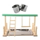 thumbnail image 1 of Parrot Stand Stand Activity Center Ladder W / Taza Soporte Helado Con 6,5 Cm De Tazas, 1 of 5