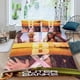 thumbnail image 2 of Bancos Exteriores Conjunto de sábanas temático, trío de piezas, cómodo y amigable con la piel, diseño único, regalo de decoración para el hogar para familiares, amigos y fans,135cm *200cm, 2 of 6