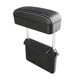 thumbnail image 4 of Reposabrazos Universal Para Coche, Caja Organizadora Con Soporte Para Codo, Reposabrazos, Negro, Blanco, 4 of 5