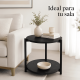 thumbnail image 2 of Mesa Auxiliar Redonda Decorativa Para Sala De Estar 2 #2, 2 of 3