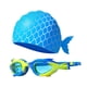 thumbnail image 5 of Gafas De Natación De Sirena Con Gorro Ajustables Para Ni?os Y Ni?as Color Azul Y Amarillo, 5 of 5