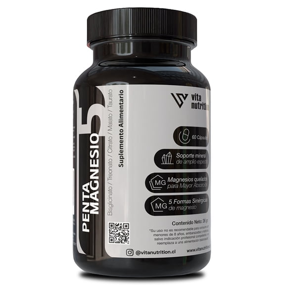 Penta Magnesio 5 60 Cápsulas VitaNutrition