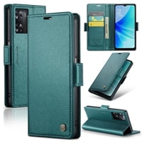 Caseme Tipo Cartera Oppo A57E 4G/A57S 4G Con Cierre Magnético, Rfid, Tarjetero, Soporte, Carga Inalámbrica