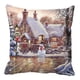 thumbnail image 2 of Funda de Almohada Navidad Casa de Nieve 45x45 cm, 2 of 3