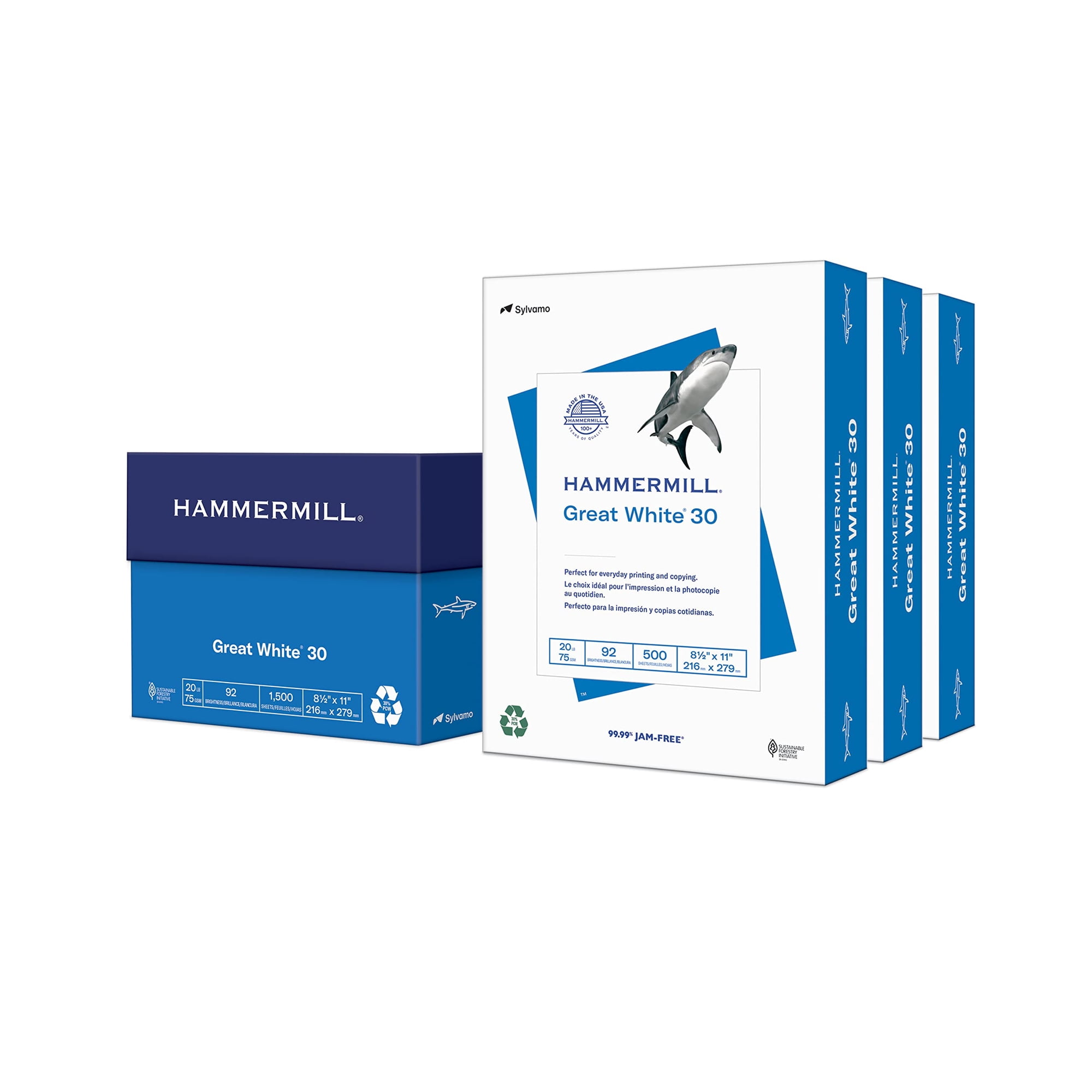 Papel Para Impresora Hammermill Great White 30% Reciclado 8,5x11