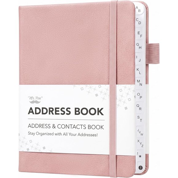 Mr. Pen Address Book with Alphabetical Tabs, Small Hardcover