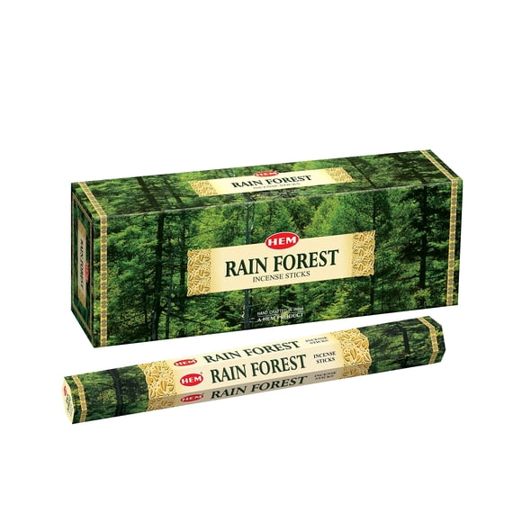 Incienso HEM Bosque Lluvioso 120 varillas 23 cm 20 g/caja