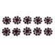 thumbnail image 4 of 10 piezas de adornos de flores flatback botones de espalda plana para manualidades vino rojo, 4 of 5