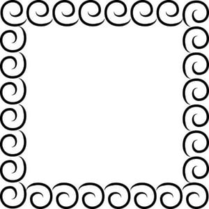 Rienda Libre Graphics - Decomural Spiral Pattern Ornate Frame Art Ws-35860