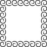 Rienda Libre Graphics - Decomural Spiral Pattern Ornate Frame Art Ws-35860
