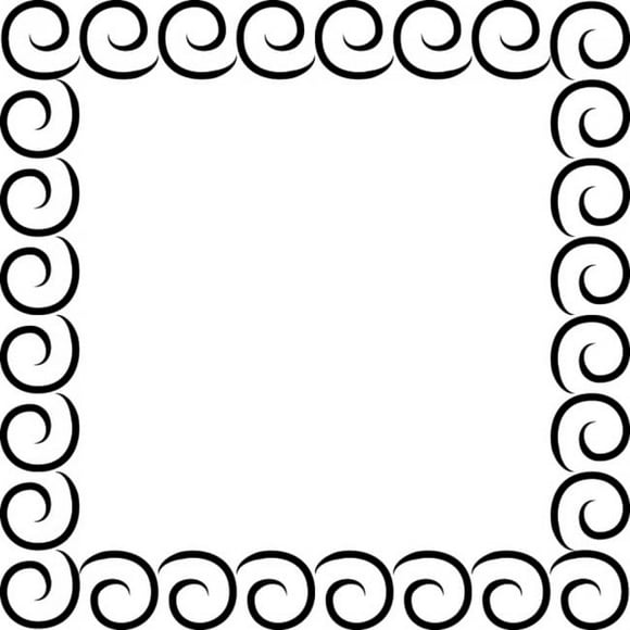 Decomural Spiral Pattern Ornate Frame Art WS-35860