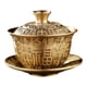thumbnail image 5 of Taza y platillo de té de Kung Fu, regalo de año Nuevo de cobre, adornos portátiles, juego de té chino Gaiwan, taza de té para el hogar, restaurantes y personajes fu, 5 of 5