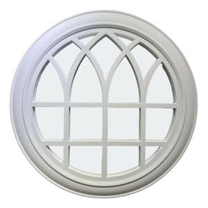 Genérico - Espejo Decorativo Circular Ventana Elegante Blanco Jhn
