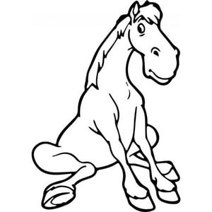 Rienda Libre Graphics - Decomural Cartoon Horse Childrens Ws-35539