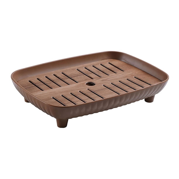Bandeja de té china de Gongfu, regalos prácticos multifuncionales para inauguración de la casa, bandeja de té pequeña, bandeja de servicio de té tradi Rectángulo