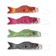 thumbnail image 4 of Paquete De 4 40cm Carpa Japonesa Windsock Streamer Bandera De Pez Cometa Nobori Koinobori, 4 of 5