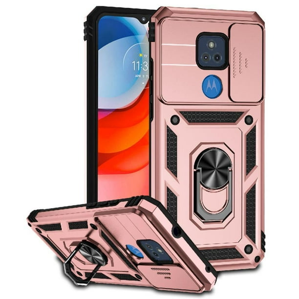 Estuche GANGXUN para Motorola Moto G Play 2021, soporte giratorio 360°, estilo mecánico y magnético