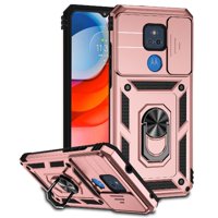 Estuche Gangxun Para Motorola Moto G Play 2021, Soporte Giratorio 360°, Estilo Mecánico Y Magnético