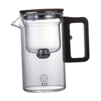 Bothyi - Tetera De Vidrio De Borosilicato Con Alto Contenido De Borosilicato, Infusor Extraíble, Tetera Floreciente Portátil, 730Ml, Transparente