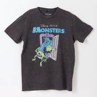 Polera Manga Corta Adulto Acero Monsters Inc Pixar Disney