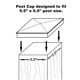 thumbnail image 4 of Remate piramidal para poste Nuvo Iron 14 x 14 cm, 4 of 8