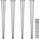 thumbnail image 1 of Patas de mesa VEVOR Hairpin de acero al carbono negro, 91,5 cm, juego de 4, 1 of 3
