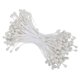 thumbnail image 1 of Uxcell 3mm Estambres de Flores de Doble Cabeza, 150 Piezas de Pistilo de Estambre de Flores Artificiales Mate para Decoración Navideña de Bricolaje, Blanco, 1 of 7