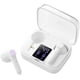 thumbnail image 1 of Auriculares Bluetooth 5.0, reproducción estéreo HD, inalámbricos, con micrófono y control táctil, para iPhone, Android, smartphones y tabletas, color blanco., 1 of 5