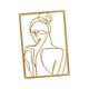 thumbnail image 1 of Metal Pared Arte Decoración Escultura Cuerpo Femenino Mujer Pared Arte Línea Dibujo Vista Trasera, 1 of 3