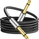 thumbnail image 1 of Cable De Instrumento De 6,35mm, Cables De Conexión De Guitarra Jack Desequilibrados Para Altavoz, 1M, 1 of 5