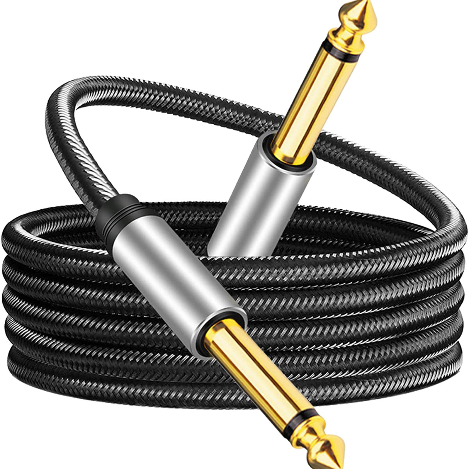 Bothyi - Cable De Instrumento De 6,35Mm, Cables De Conexión De Guitarra Jack Desequilibrados Para Altavoz, 1M