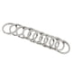 thumbnail image 5 of 10 Unids Acero Inoxidable O Anillo Deportes Llavero Hebilla Titular Camping Plata 20mm, 5 of 5