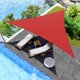 thumbnail image 1 of Parabrisas Sun Shade Sail Canopy, color rojo oxidado, 4,9 x 4,9 x 4,9 m, 1 of 8