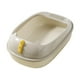 thumbnail image 1 of Bandeja De Arena Para Mascotas, Orinal, Jaula Para Inodoro, Caja De Arena Para Gatos Con Tapa Abierta Para Hámsteres, Gatito, Base Blanca, 42x28x16cm, 1 of 5