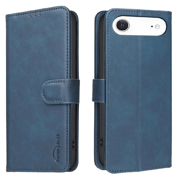 Funda Billetera para iPhone 17 Air Protección RFID y Soporte Ajustable Azul