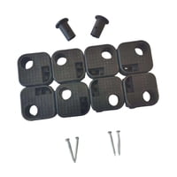 Ioensy - 8 Piezas De Patas De Repuesto Para Silla De Camping, Accesorios Para Silla De Camping, Piezas Premium Negras